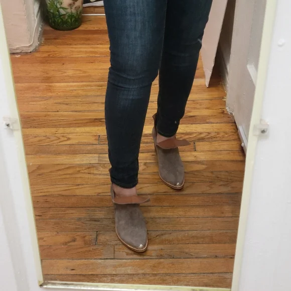 Silver Tip Western Cutout Cowboy Bootie‎ Like New Coastal Cowgirl Boho Festival - Picture 10 of 11